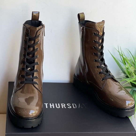 THURSDAY BOOT COMPANY🍂Olive soft Combat Boot 7.5 - Picture 12 of 14